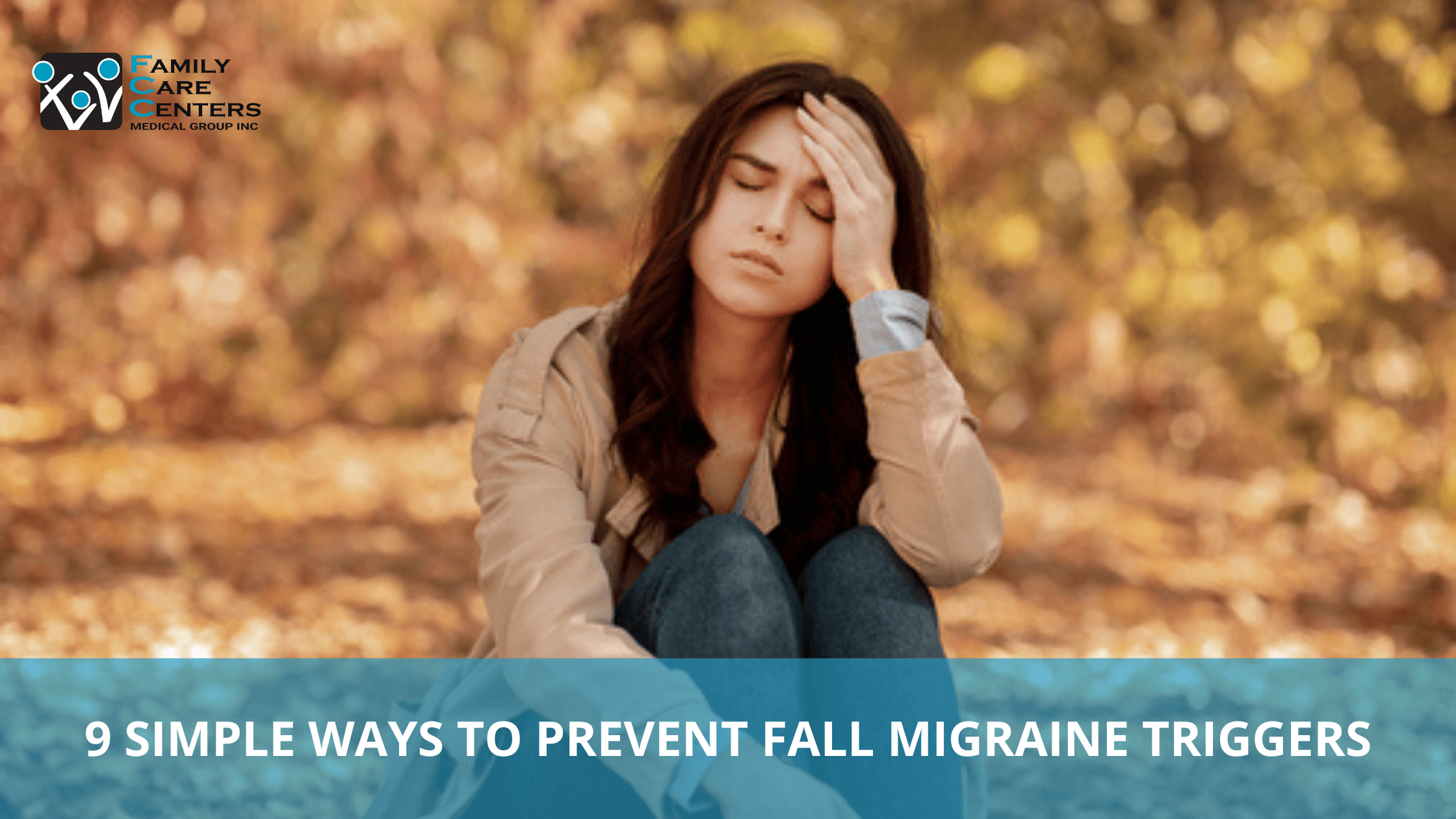 women having migraine during fall season