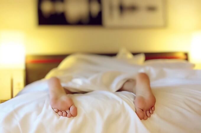 Feet in Bed - Sleep Deprived